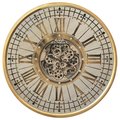 Yosemite Home Decor Yosemite Home Decor 5140032 Golden Gears Round Wall Clock 5140032